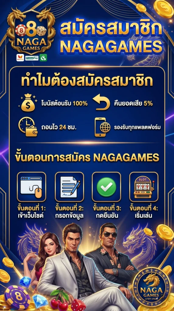 ทำไมต้องสมัครสมาชิก NAGAGAMES